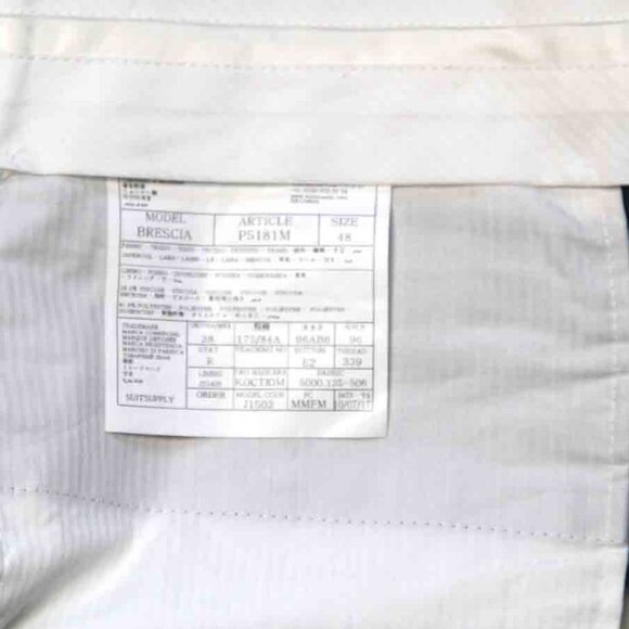 SUITSUPPLY Dress Pants Italian Wool Brescia Slim Fit Trouser Size 33 X 27 - Picture 2 of 2